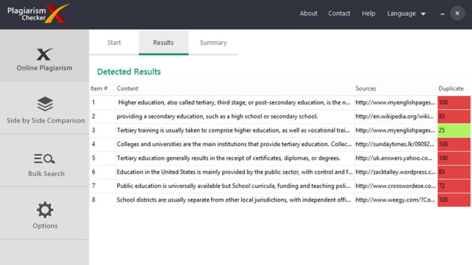 Plagiarism Checker X