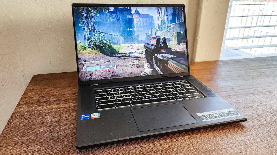 Acer Chromebook 516 GE on desk