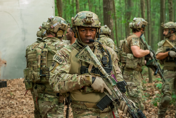 Edwin Hodge’s Robert Chase in action. (Credit: Brownie Harris)