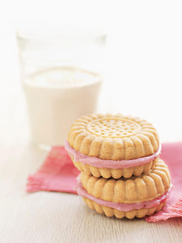Strawberry Cream–Filled Sandwich Cookies