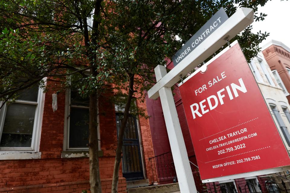 Photo taken on Oct. 19, 2022 shows a house for sale in Washington, D.C., the United States. (Credit:  Ting Shen/Xinhua via Getty Images)