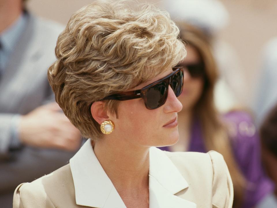 Princess Diana visits Luxor in Egypt on May 14, 1992.