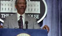 <b>Best: Tom Beck (Morgan Freeman) in "Deep Impact"</b><br> Full credit to President Obama for winning a second term, but as far as movie fans are concerned, Morgan Freeman's President Tom Beck was the real first African-American P.O.T.U.S. Somehow the news of a killer comet on a collision course with Earth didn't sound so bad when delivered in the dulcet tones of Freeman's distinctive and comforting voice. Beck wins bonus points for spearheading the space mission to stop the comet, which had mixed but mostly positive results, in that it saved the majority of the human race.