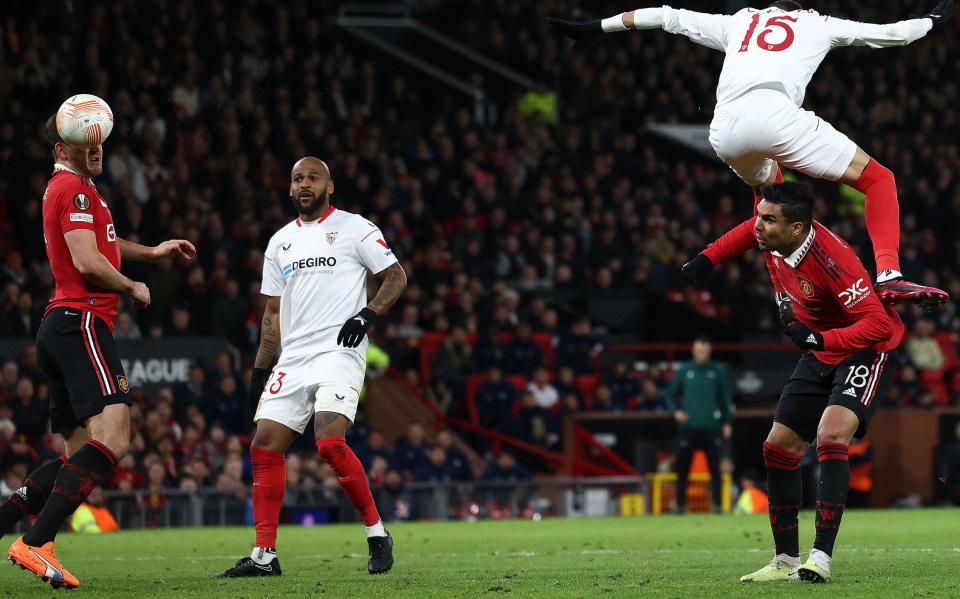 Harry Maguire own goal against Sevilla - Manchester United: Harry Maguire's stroke of misfortune hands Sevilla initiative - Getty Images/Darren Staples