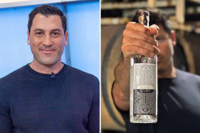 <p> Roy Rochlin/Getty, Credit: Val Chmerkovskiy</p> Maks Chmerkovskiy has a new line of vodka, Tetya KAPA