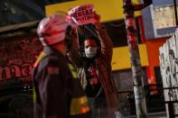 Protest against racism and police violence, in Sao Paulo