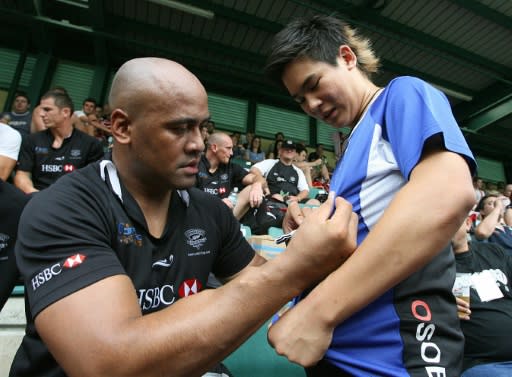 All Blacks legend Jonah Lomu was one of a parade of rugby greats who have played in Hong Kong