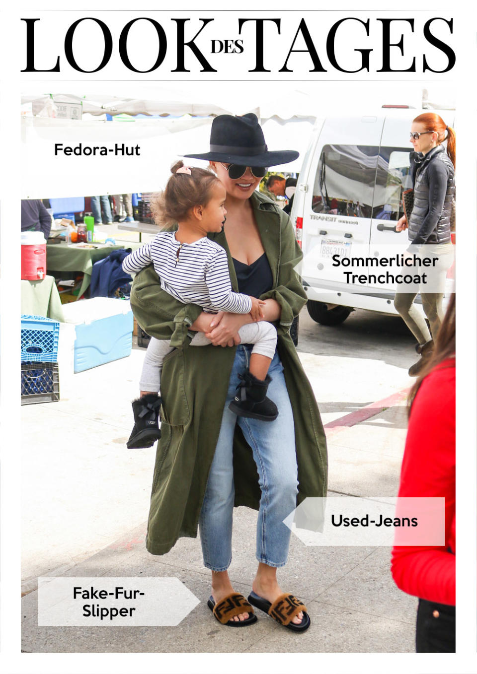 Mommys wie Chrissy Teigen mögen es lässig, aber stylish (Bild: Splash News)
