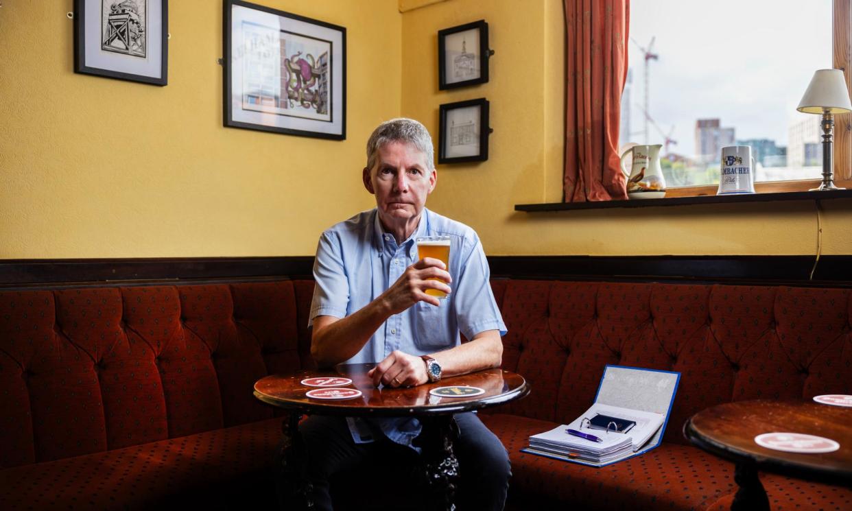 <span>‘It’s not about getting drunk’: Andy Morton at one of his favourite pubs, the Kelham Island Tavern in Sheffield.</span><span>Photograph: Fabio De Paola/The Guardian</span>