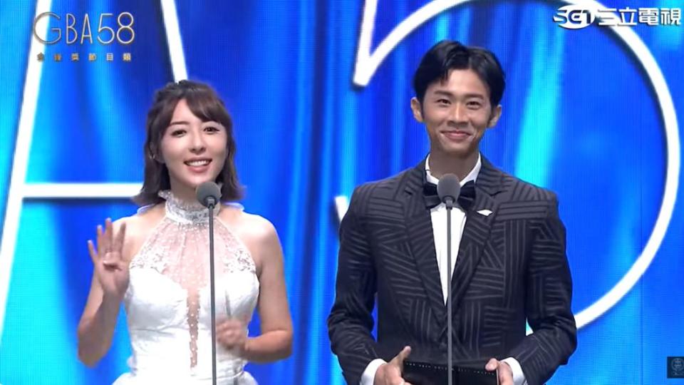 許多網友還沒習慣「五熊」改藝名為蔡頤榛。（圖／翻攝自金鐘獎 Golden Bell Awards YT頻道）