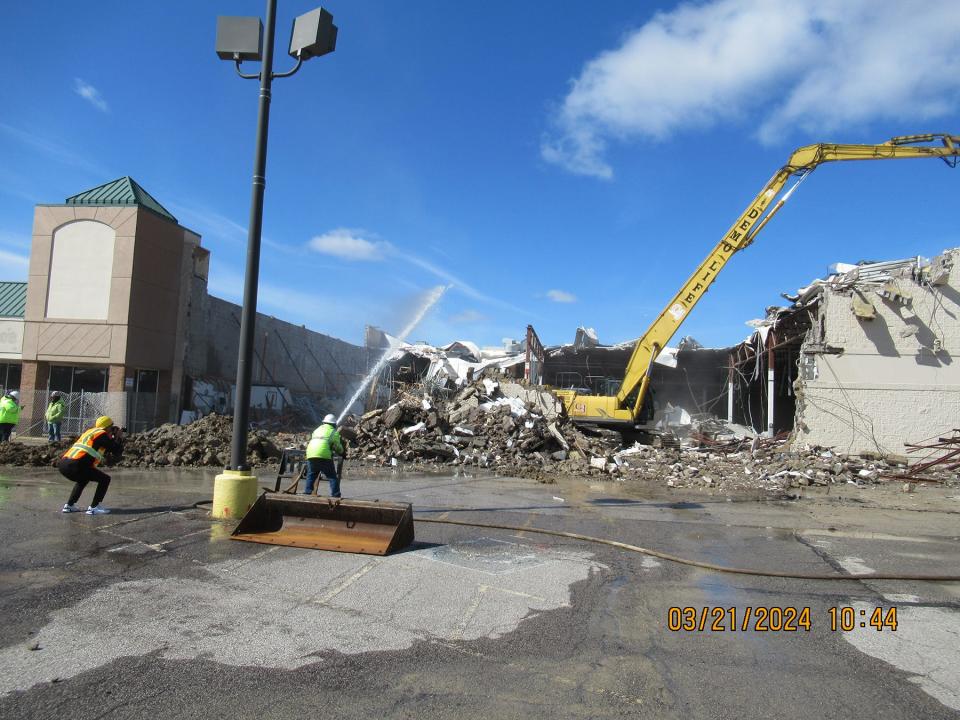 Demolition of the nation's first Super Kmart in Medina, Ohio, began on Thursday.