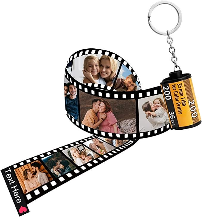 Personalized Camera Film Roll Keychain