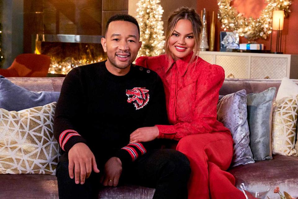 <p>Trae Patton/NBCU Photo Bank/NBCUniversal via Getty</p> John Legend and Chrissy Teigen 