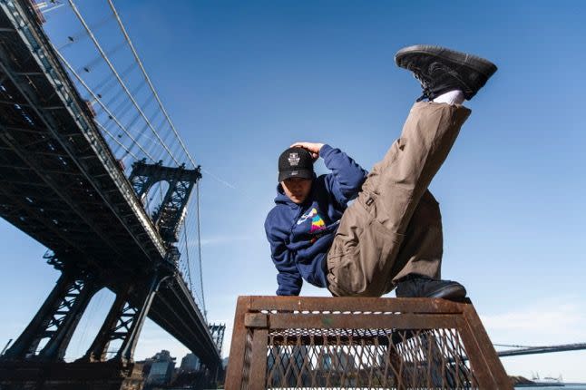 ▲ The world's most explosive breakdancing competition, the final match of the Red Bull BC One 11/12 in New York, Taiwan competitor Sun Zhen made his debut.  (courtesy of RedBull)