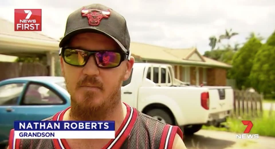 Grandson Nathan said other stolen items could be replaced, but not the ashes. Source: 7 News