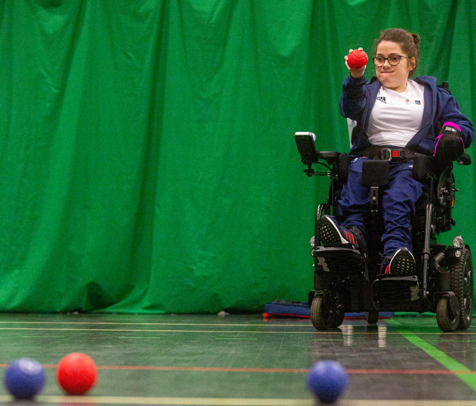 Fay Hart is now one of the most promising prospects in British boccia