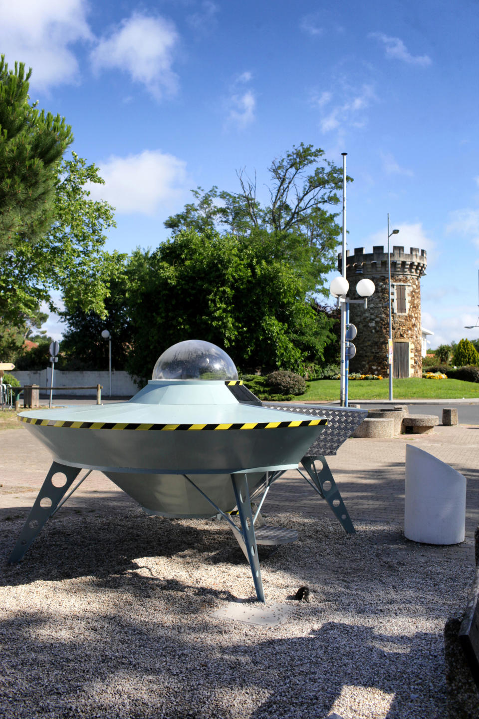 UFO airport in the Arcachon Bay (south-western France): unidentified flying object (Photo by: Andia/Universal Images Group via Getty Images)