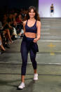 <p>She works it at the Active show. Source: Getty </p>