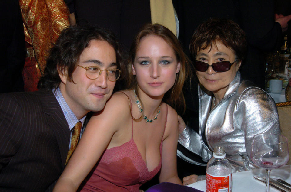 John Lennon's son and Sobieski were spotted canoodling during a Rock & Roll Hall Of Fame induction in 2004, when the former teen star was just 20 years old.