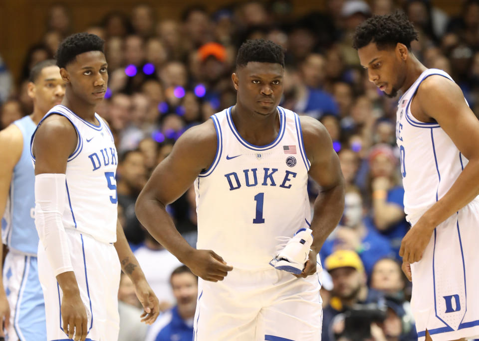 Wednesday’s Zion Williamson injury scare is the exact kind of issue that can be negated by eliminating the NBA’s one-and-done rule. (Getty)