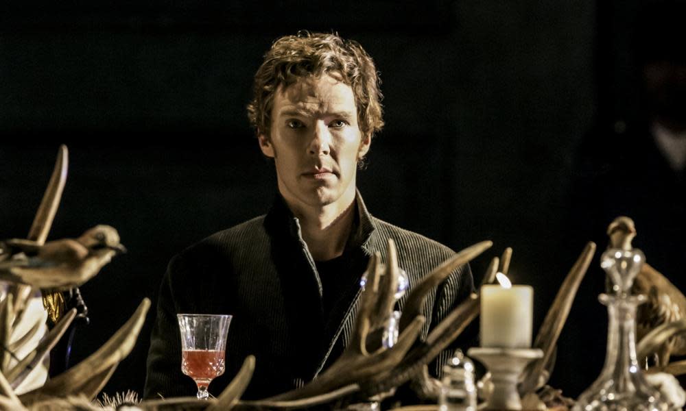 Benedict Cumberbatch in Hamlet at the Barbican, where he “got overexcited” in his appeal from the stage on behalf of Syrian refugees.