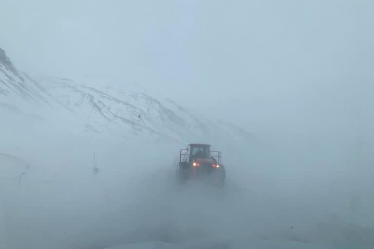 La visibilidad es muy baja en la zona cordillerana