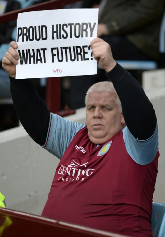 Aston Villa are bottom of the Premier League and almost certain to be relegated