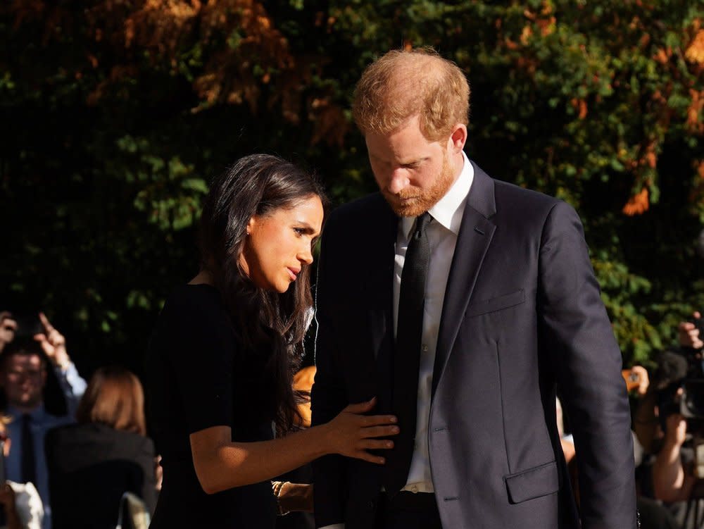 Prinz Harry mit seiner Frau Herzogin Meghan. (Bild: imago/i Images)