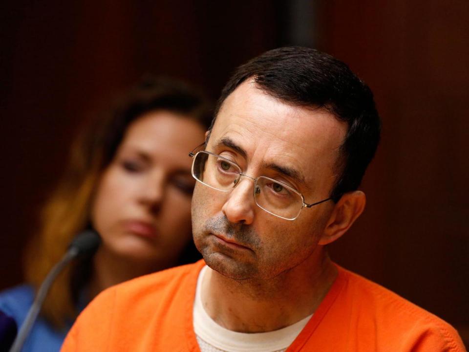 Dr. Larry Nassar is in jail in Michigan awaiting sentencing after pleading guilty to possession of child pornography (Getty)