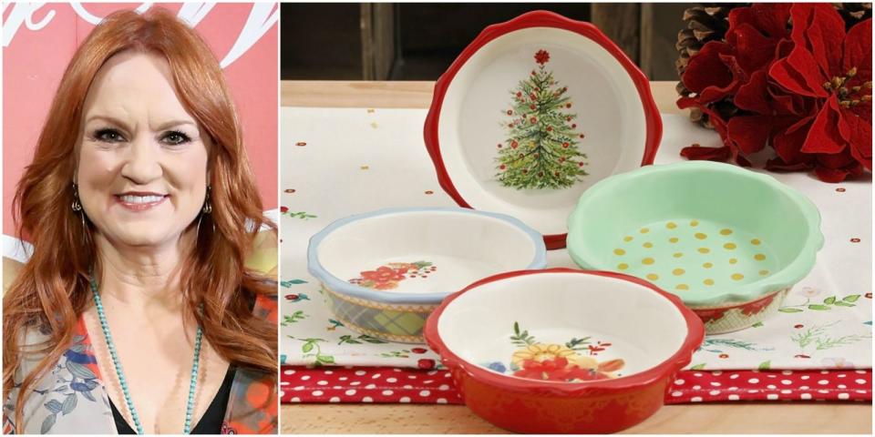 <p>If you haven't yet fallen in love with <a rel="nofollow noopener" href="http://www.countryliving.com/life/a35681/ree-drummond-pioneer-woman/" target="_blank" data-ylk="slk:The Pioneer Woman;elm:context_link;itc:0;sec:content-canvas" class="link ">The Pioneer Woman</a>'s adorable, <a rel="nofollow noopener" href="http://www.countryliving.com/shopping/g4165/pioneer-woman-spring-collection-walmart/" target="_blank" data-ylk="slk:country-inspired glassware;elm:context_link;itc:0;sec:content-canvas" class="link ">country-inspired glassware</a> line at Walmart, get ready to want every piece from her new holiday collection. </p>