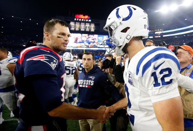 Lucas Oil Stadium. 29th Jan, 2022. Quarterback TOM BRADY is