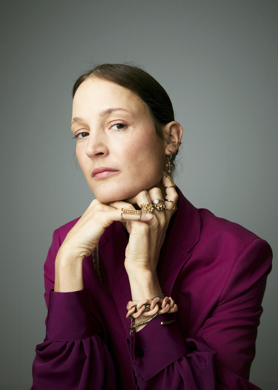 Vicky Krieps poses for a portrait to promote the film "Corsage" on Thursday, Dec. 15, 2022, in New York. (Photo by Taylor Jewell/Invision/AP)