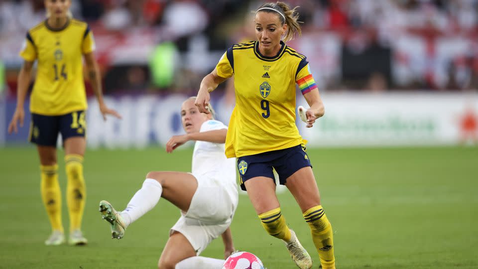 Kosovare Asllani will lead Sweden out in their first 2023 World Cup game. - Molly Darlington/Reuters