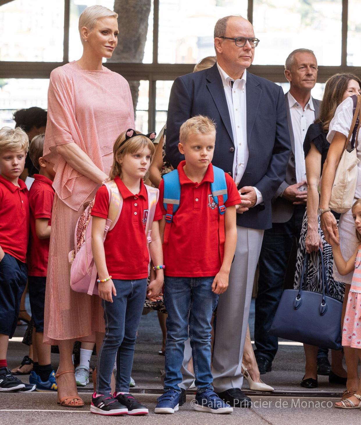 Monaco's Royal Twins Head Back to School