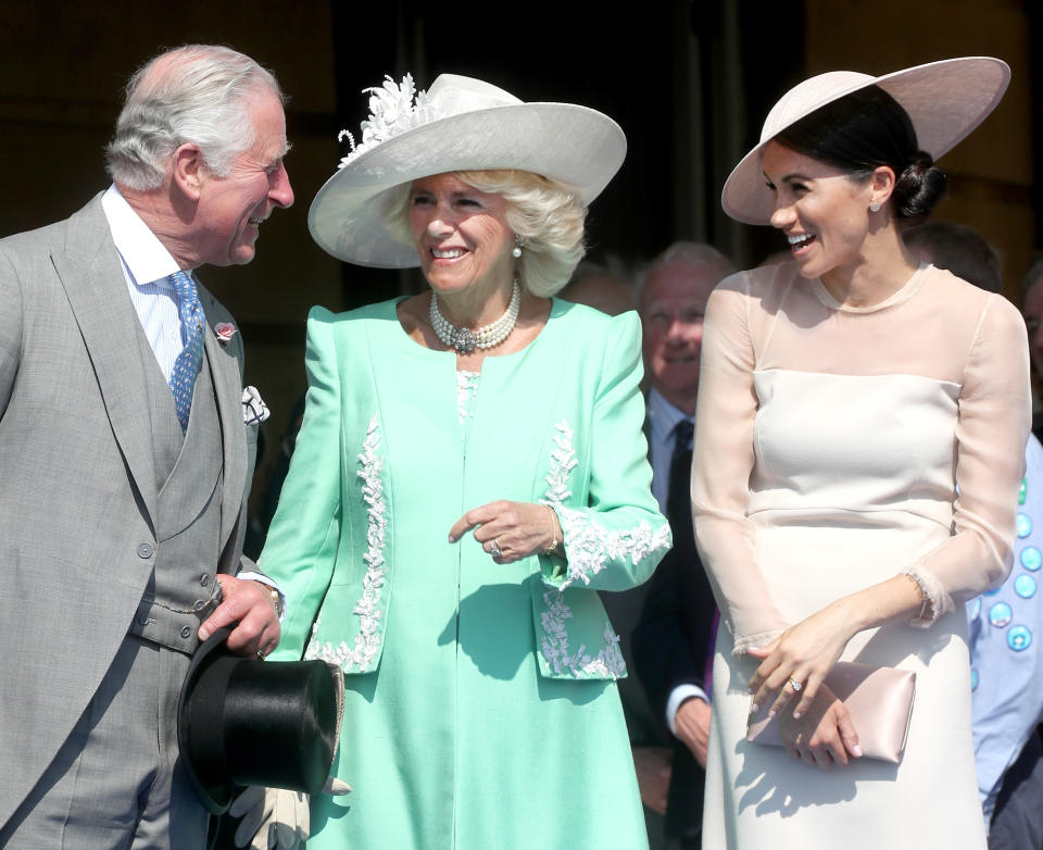 Meghan and Charles have formed a close bond due to the shared experiences of family drama. Source: Getty