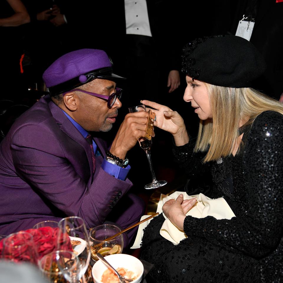 HOLLYWOOD, CALIFORNIA - FEBRUARY 24:  (EDITORS NOTE: Retransmission with alternate crop.)  Spike Lee, winner of Best Adapted Screenplay for 'BlacKkKlansman,' and Barbra Streisand attend the 91st Annual Academy Awards Governors Ball at Hollywood and Highland on February 24, 2019 in Hollywood, California. (Photo by Kevork Djansezian/Getty Images) ORG XMIT: 775303016 ORIG FILE ID: 1127281110