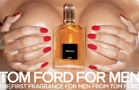 This Tom Ford ad, promoting a fragrance for men , is undoubtedly one of the boldest ever!  ©  Tom Ford