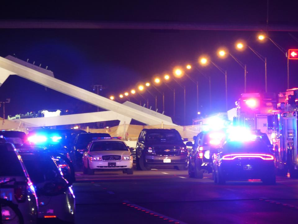 Bridge collapses at Florida International University in Miami