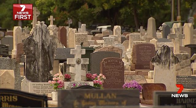 Minister John Rau is demanding to know what happened at the Cheltenham cemetary. Photo: 7 News