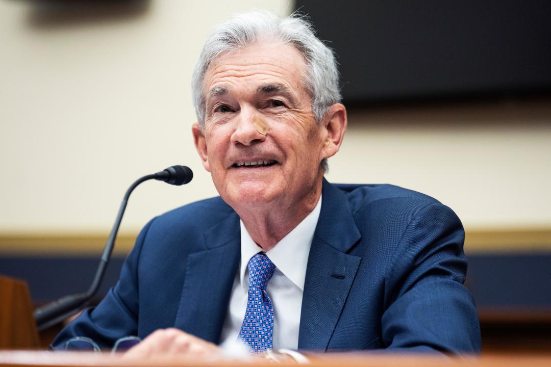 UNITED STATES - JULY 10: Federal Reserve Chairman Jerome Powell testifies during the House Financial Services Committee hearing titled 
