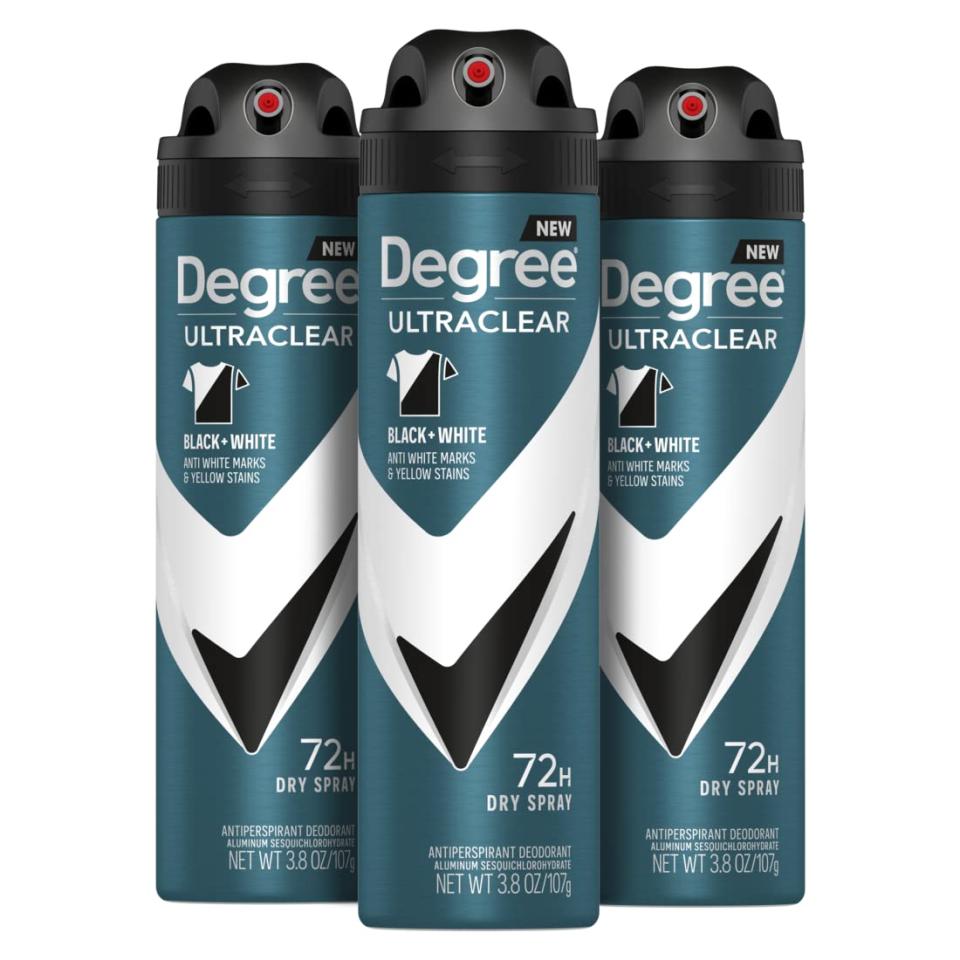 Degree Men UltraClear Black+White Antiperspirant Deodorant Spray; best spray deodorant, spray deodorants