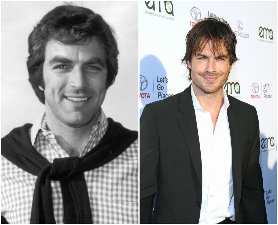 Ian Somerhalder y Tom Selleck