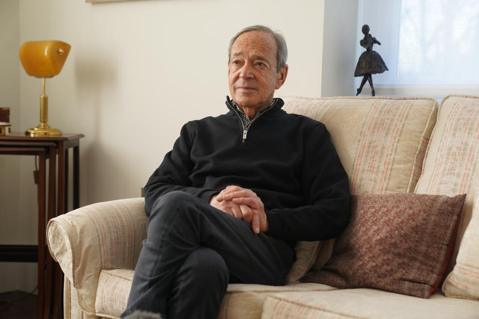Holocaust survivor Ivan Shaw at his home in north London, ahead of Holocaust Memorial Day (Lucy North/PA)