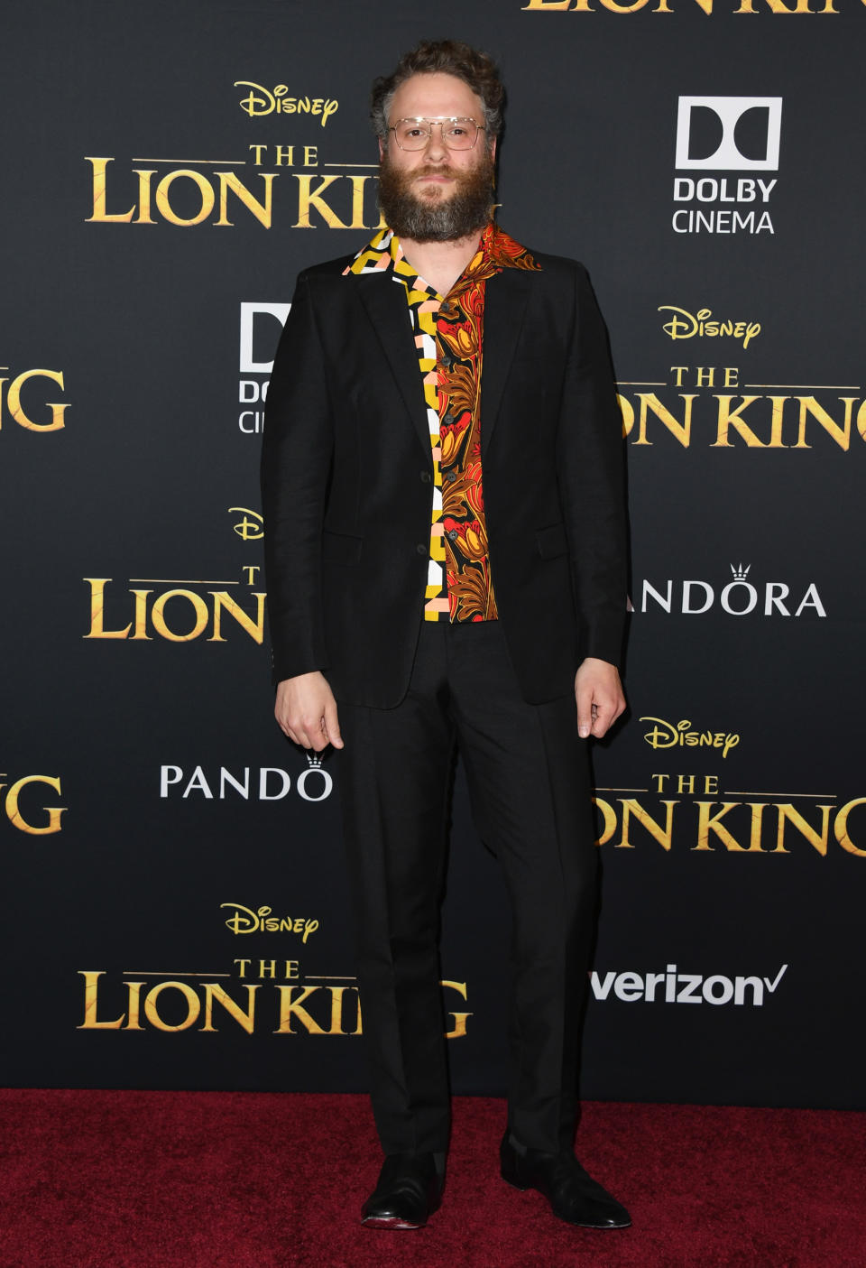 HOLLYWOOD, CALIFORNIA - JULY 09:  Seth Rogen attends the Premiere Of Disney's "The Lion King" at Dolby Theatre on July 09, 2019 in Hollywood, California. (Photo by Jon Kopaloff/FilmMagic)
