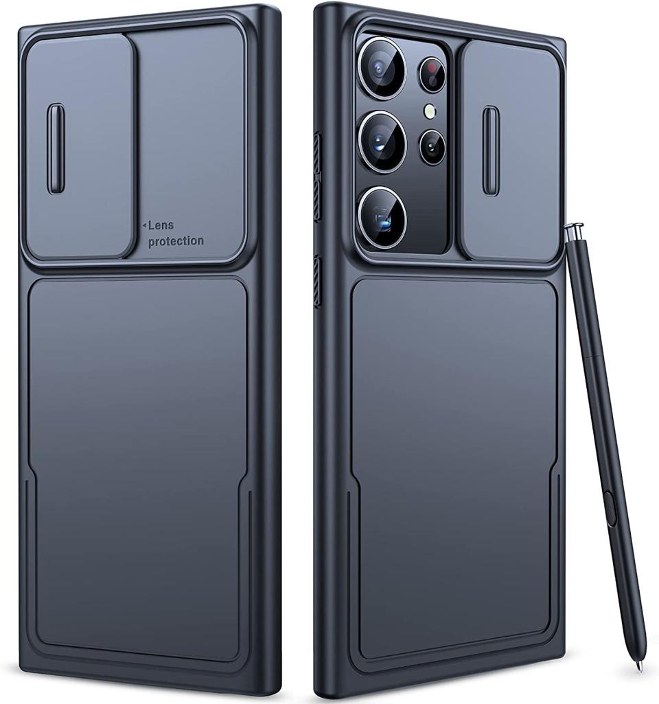 simtect camera cover case shown from back and front