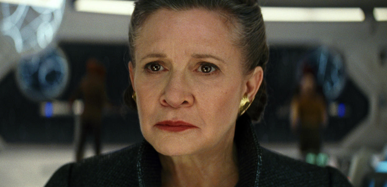 Carrie Fisher as Leia in <em>Star Wars: The Last Jedi.</em> (Photo: Lucasfilm via AP)