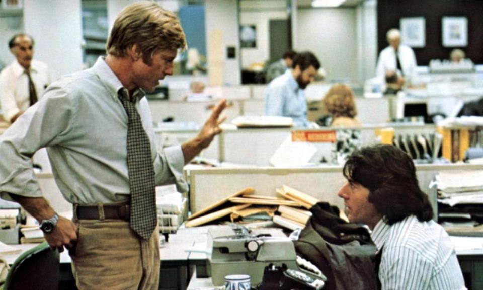 Robert Redford and Dustin Hoffman in All the President’s Men.