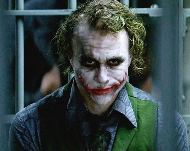 Heath in The Dark Knight.