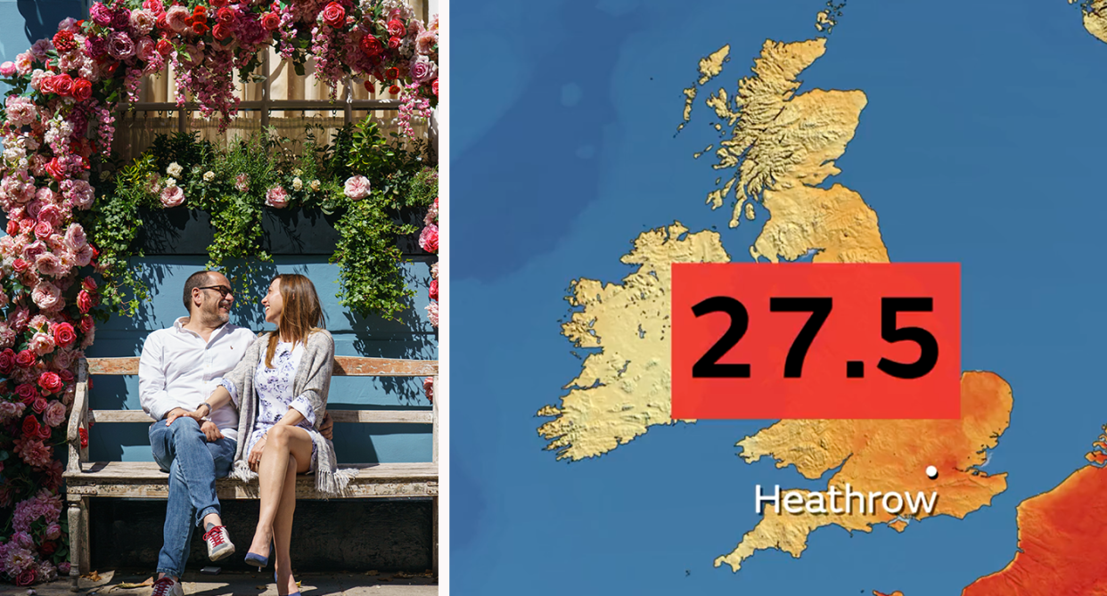 Forecasters said the mercury rose to it highest levels in at Heathrow Airport in west London.  (PA/Met Office)