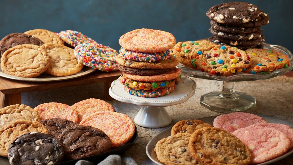 A cookie assortment from Great American Cookies, which opened in New City in May.